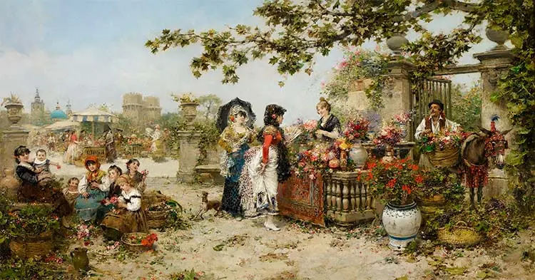 José Benlliure Gil - Mercato dei fiori