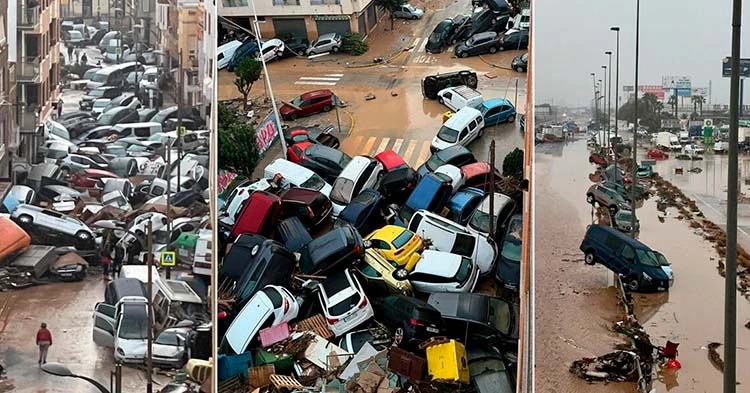 Danni dell'alluvione di Valencia