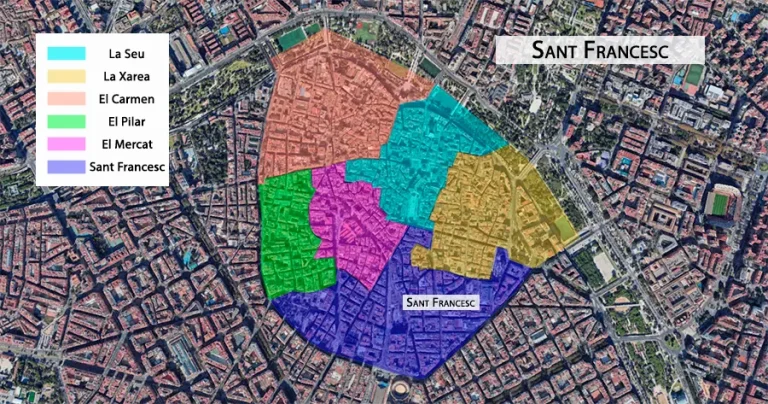 Sant Francesc di Valencia - Quartieri del centro storico