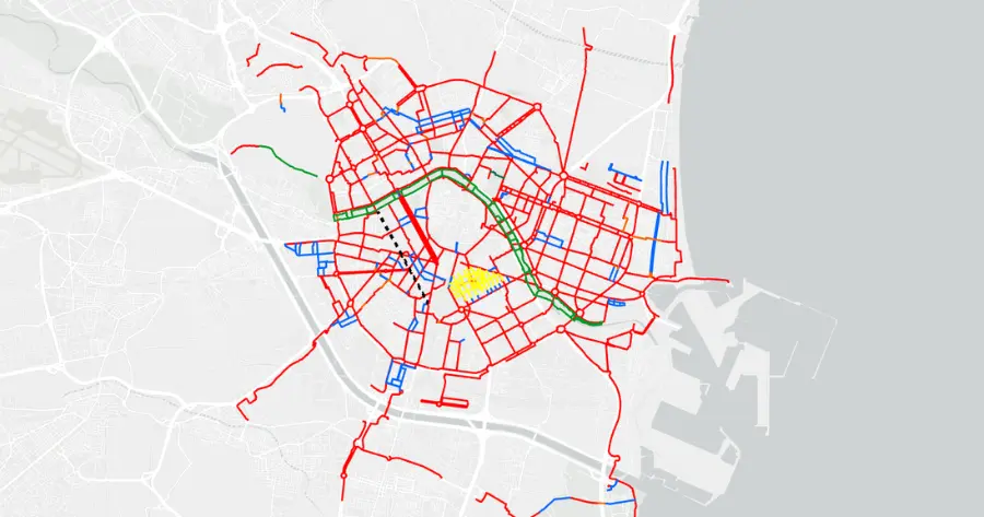 Noleggio bici a Valencia: mappa delle piste ciclabili