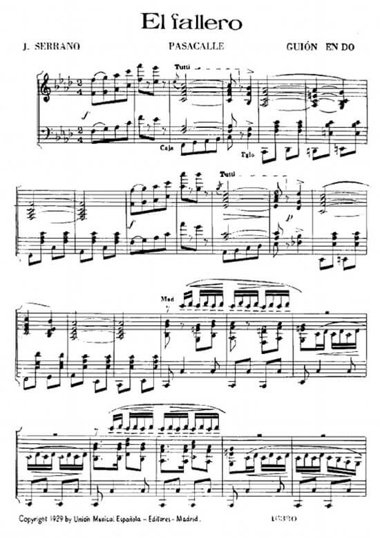 Pasodoble El Fallero - Maestro Serrano
