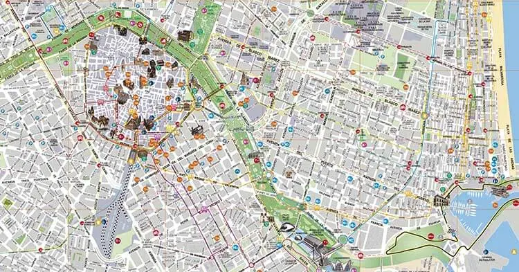 Mappa di Valencia
