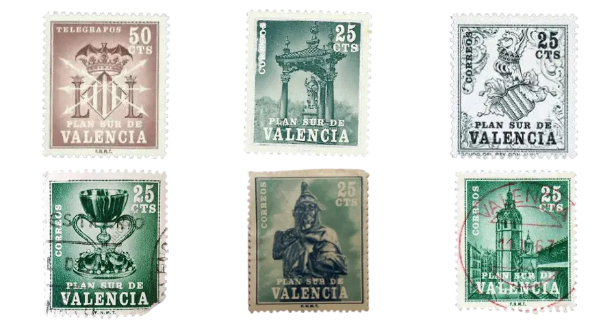 Inondazione del Turia - Francobollo Plan Sur