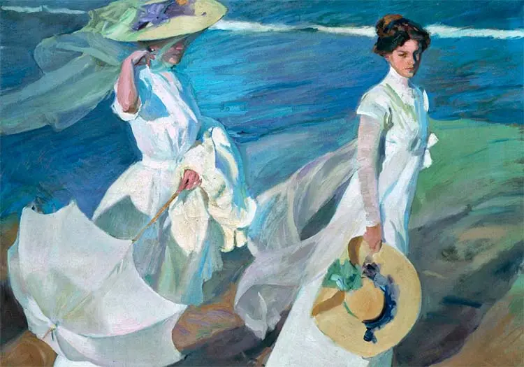 Joaquín Sorolla - Paseo a la Orilla del Mar