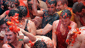 La tomatina di Buñol